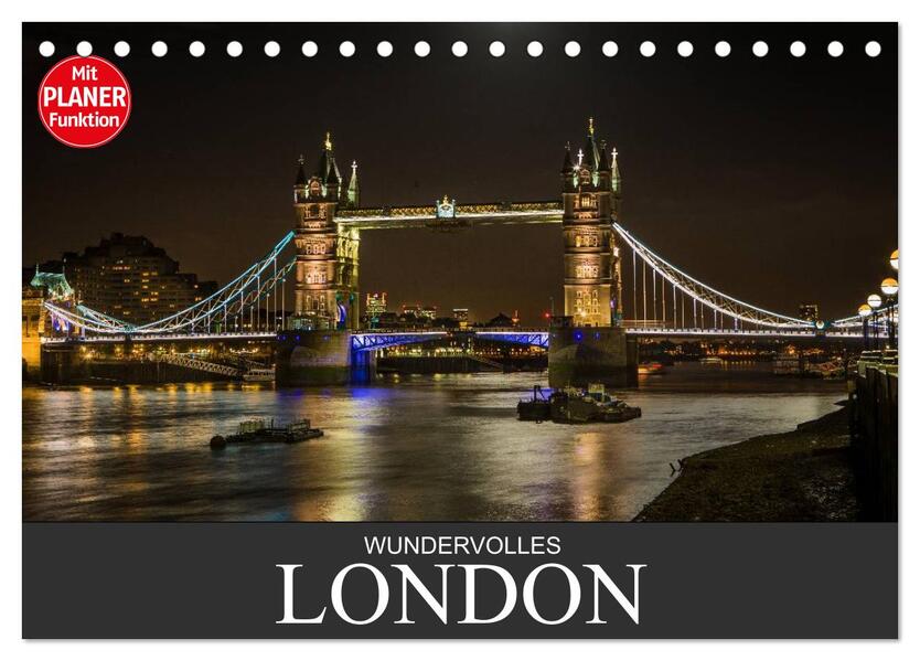 Wundervolles London (Tischkalender 2026 DIN A5 quer) CALVENDO Monatskalender