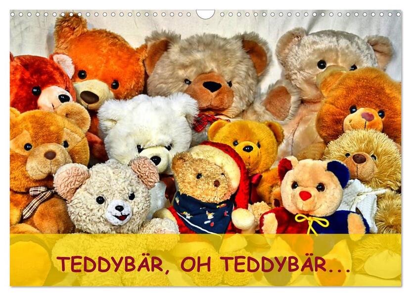 TEDDYBÄR OH TEDDYBÄR... (Wandkalender 2026 DIN A3 quer) CALVENDO Monatskalender