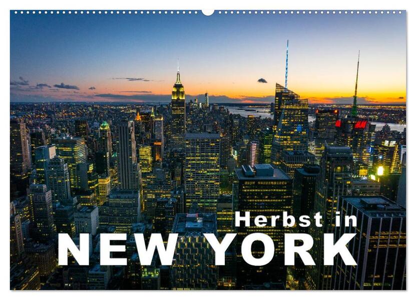 Herbst in New York (Wandkalender 2026 DIN A2 quer) CALVENDO Monatskalender
