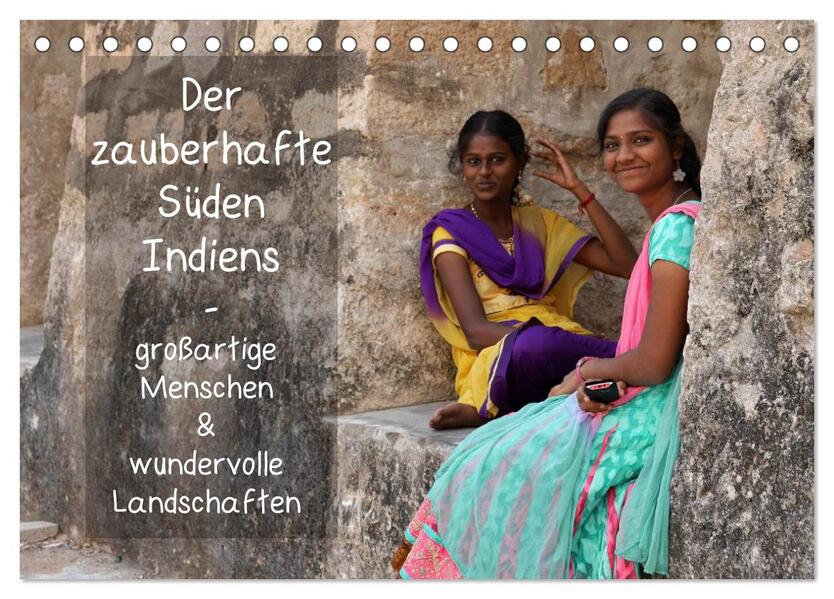 Der zauberhafte Süden Indiens (Tischkalender 2026 DIN A5 quer) CALVENDO Monatskalender