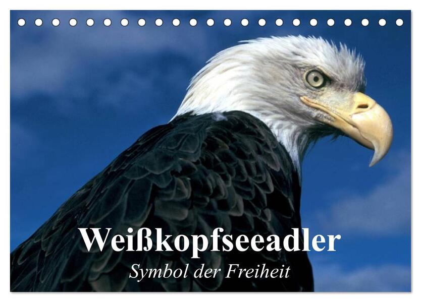 Weißkopfseeadler. Symbol der Freiheit (Tischkalender 2026 DIN A5 quer) CALVENDO Monatskalender