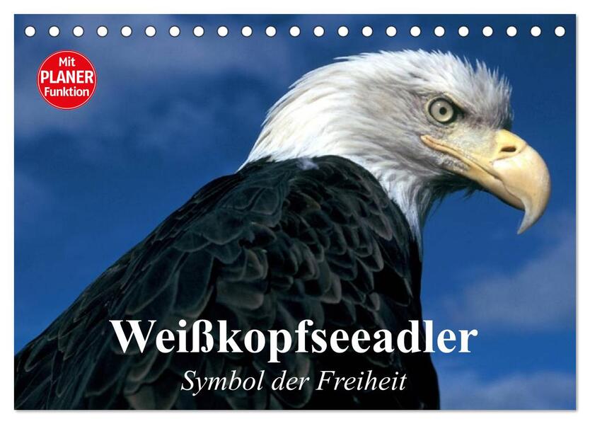 Weißkopfseeadler. Symbol der Freiheit (Tischkalender 2026 DIN A5 quer) CALVENDO Monatskalender