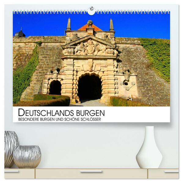 Deutschlands Burgen - besondere Burgen und schöne Schlösser (hochwertiger Premium Wandkalender 2026 DIN A2 quer) Kunstdruck in Hochglanz