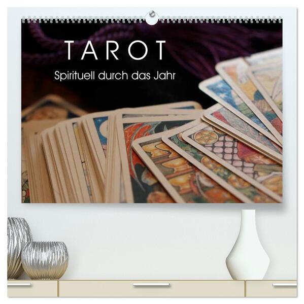 Tarot. Spirituell durch das Jahr (hochwertiger Premium Wandkalender 2026 DIN A2 quer) Kunstdruck in Hochglanz