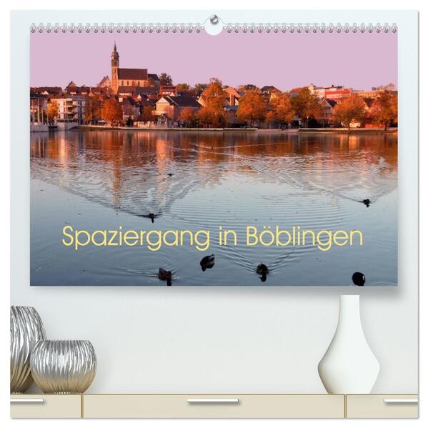 Spaziergang in Böblingen (hochwertiger Premium Wandkalender 2026 DIN A2 quer) Kunstdruck in Hochglanz
