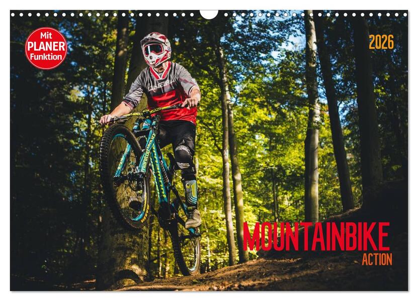 Mountainbike Action (Wandkalender 2026 DIN A3 quer) CALVENDO Monatskalender