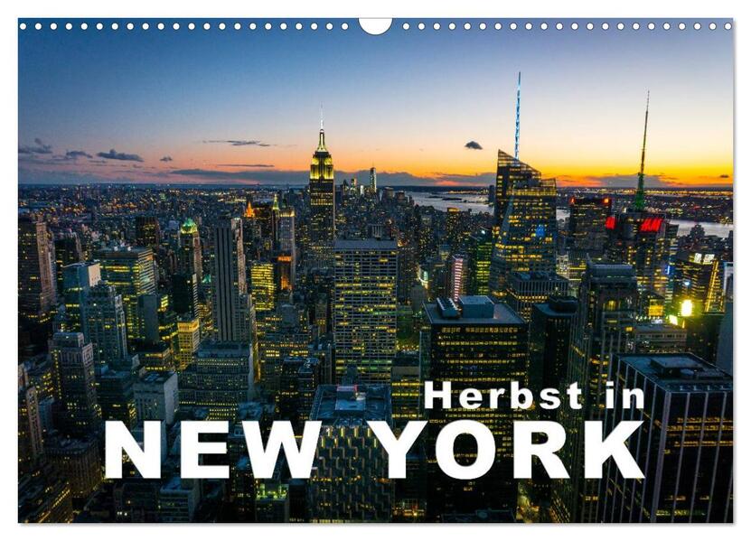 Herbst in New York (Wandkalender 2026 DIN A3 quer) CALVENDO Monatskalender