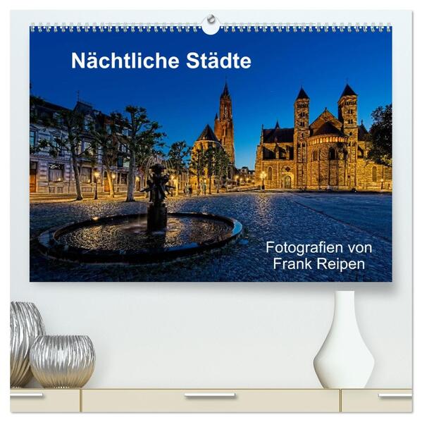 Nächtliche Städte (hochwertiger Premium Wandkalender 2026 DIN A2 quer) Kunstdruck in Hochglanz