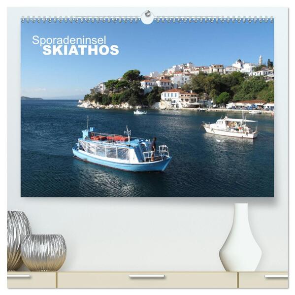 Sporadeninsel Skiathos (hochwertiger Premium Wandkalender 2026 DIN A2 quer) Kunstdruck in Hochglanz