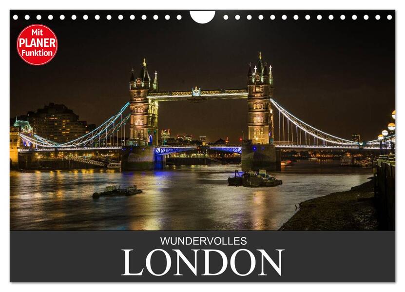 Wundervolles London (Wandkalender 2026 DIN A4 quer) CALVENDO Monatskalender