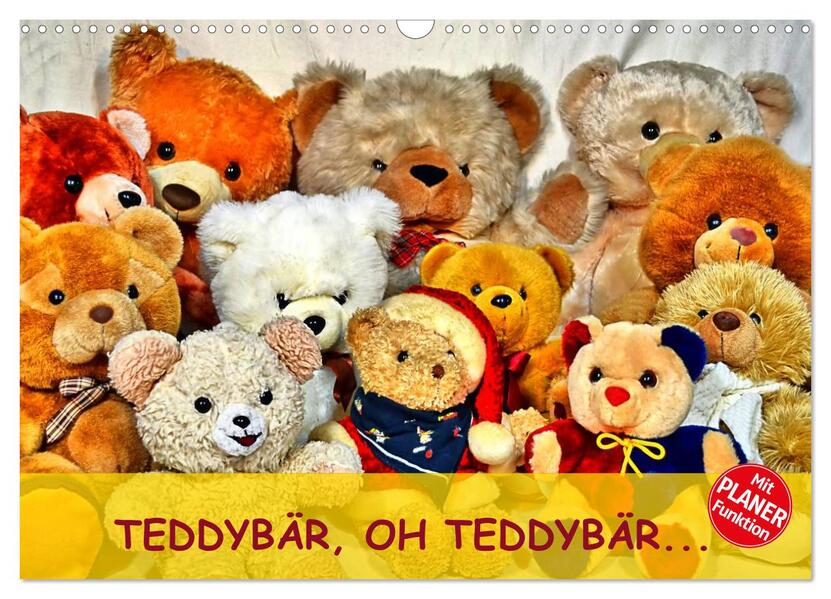 TEDDYBÄR OH TEDDYBÄR... (Wandkalender 2026 DIN A3 quer) CALVENDO Monatskalender