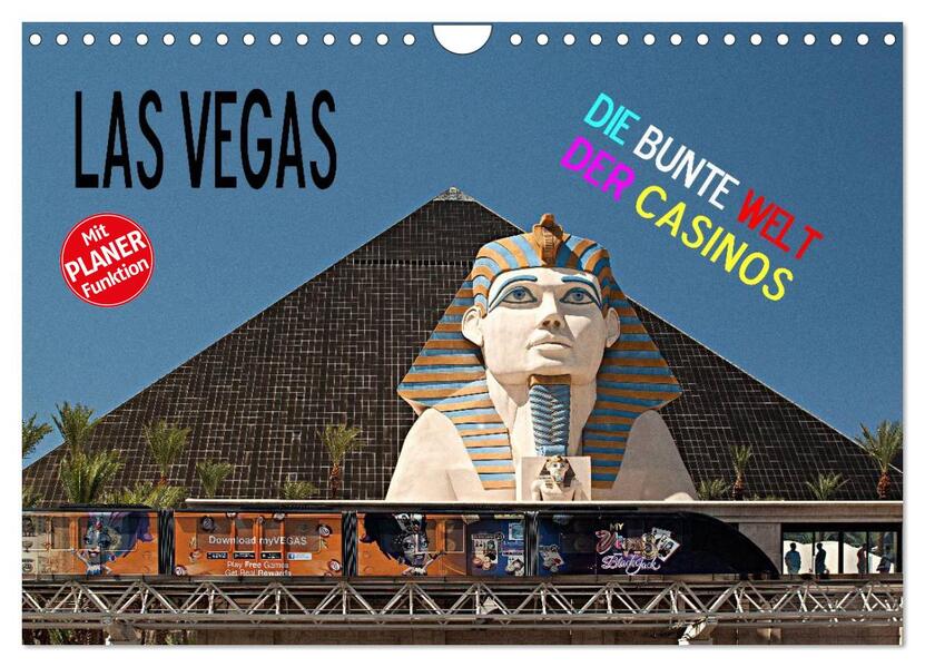 Las Vegas - Die bunte Welt der Casinos (Wandkalender 2026 DIN A4 quer) CALVENDO Monatskalender