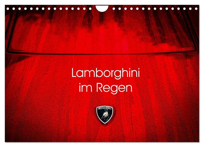 Lamborghini im Regen (Wandkalender 2026 DIN A4 quer) CALVENDO Monatskalender