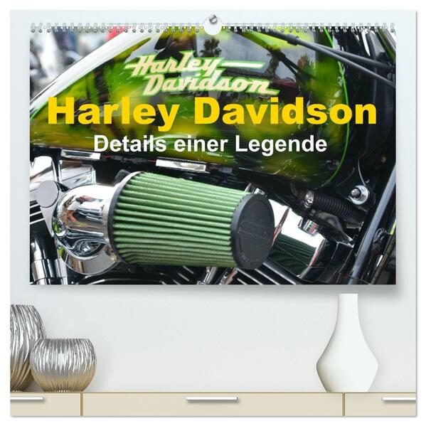 Harley Davidson - Details einer Legende (hochwertiger Premium Wandkalender 2026 DIN A2 quer) Kunstdruck in Hochglanz
