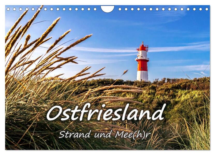 OSTFRIESLAND Strand und Mee(h)r (Wandkalender 2026 DIN A4 quer) CALVENDO Monatskalender
