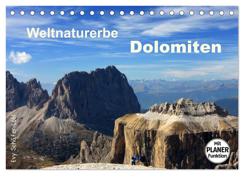 Weltnaturerbe DOLOMITEN (Tischkalender 2026 DIN A5 quer) CALVENDO Monatskalender