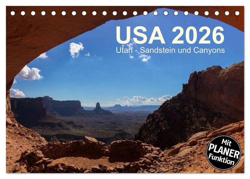 USA 2026 Utah - Sandstein und Canyons (Tischkalender 2026 DIN A5 quer) CALVENDO Monatskalender