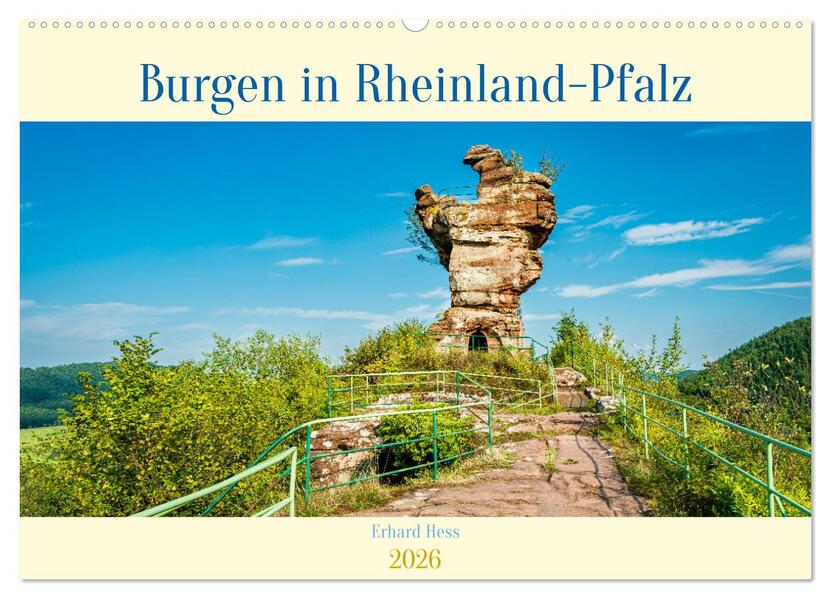 Burgen in Rheinland-Pfalz (Wandkalender 2026 DIN A2 quer) CALVENDO Monatskalender