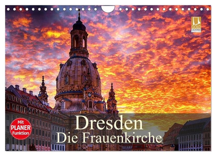 Dresden - Die Frauenkirche (Wandkalender 2026 DIN A4 quer) CALVENDO Monatskalender