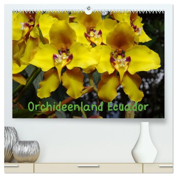 Orchideenland Ecuador (hochwertiger Premium Wandkalender 2026 DIN A2 quer) Kunstdruck in Hochglanz