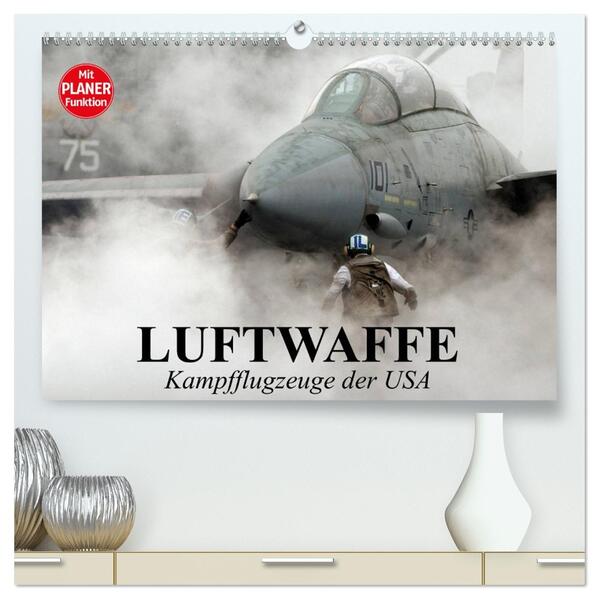 Luftwaffe. Kampfflugzeuge der USA (hochwertiger Premium Wandkalender 2026 DIN A2 quer) Kunstdruck in Hochglanz