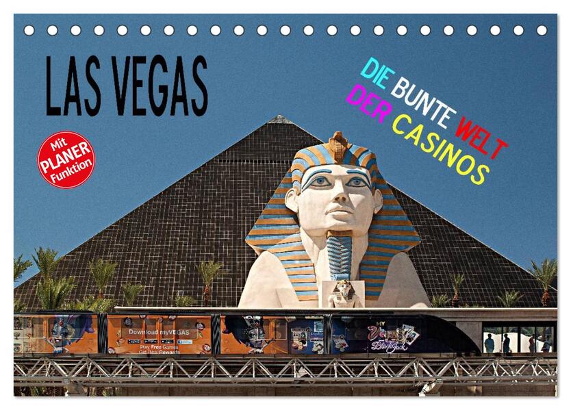 Las Vegas - Die bunte Welt der Casinos (Tischkalender 2026 DIN A5 quer) CALVENDO Monatskalender
