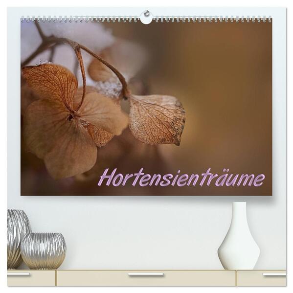 Hortensienträume (hochwertiger Premium Wandkalender 2026 DIN A2 quer) Kunstdruck in Hochglanz