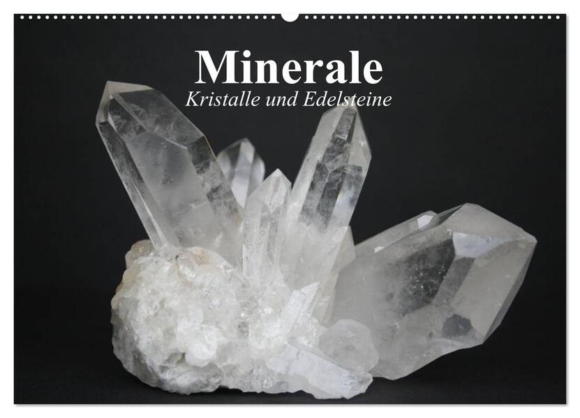Minerale. Kristalle und Edelsteine (Wandkalender 2026 DIN A2 quer) CALVENDO Monatskalender