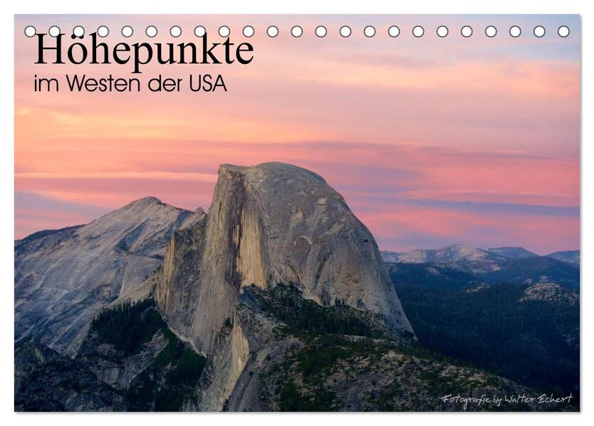 Höhepunkte im Westen der USA (Tischkalender 2026 DIN A5 quer) CALVENDO Monatskalender