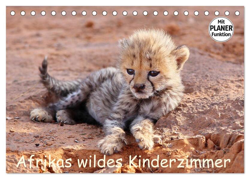 Afrikas wildes Kinderzimmer (Tischkalender 2026 DIN A5 quer) CALVENDO Monatskalender