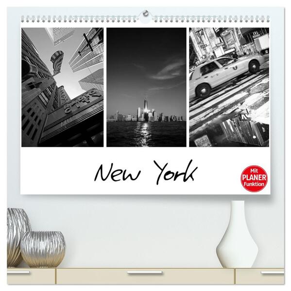 New York (hochwertiger Premium Wandkalender 2026 DIN A2 quer) Kunstdruck in Hochglanz