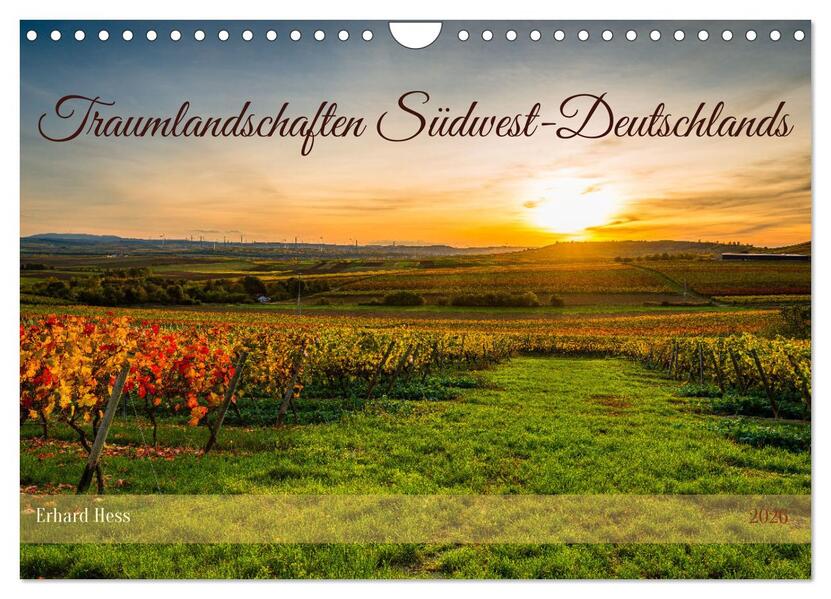 Traumlandschaften Südwest-Deutschlands (Wandkalender 2026 DIN A4 quer) CALVENDO Monatskalender