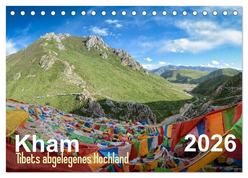 Kham - Tibets abgelegenes Hochland (Tischkalender 2026 DIN A5 quer) CALVENDO Monatskalender