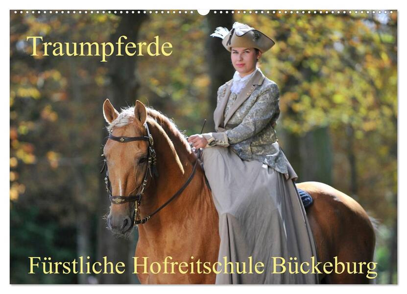 Traumpferde - Fürstliche Hofreitschule Bückeburg (Wandkalender 2026 DIN A2 quer) CALVENDO Monatskalender