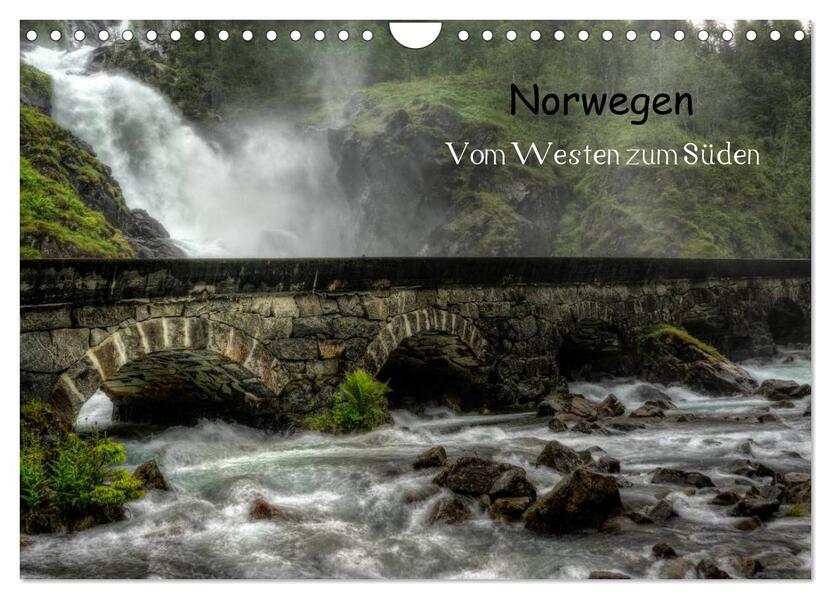 Norwegen - Vom Westen zum Süden (Wandkalender 2026 DIN A4 quer) CALVENDO Monatskalender