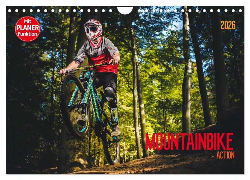 Mountainbike Action (Wandkalender 2026 DIN A4 quer) CALVENDO Monatskalender