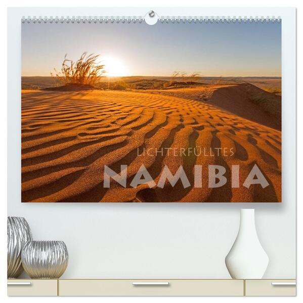 Lichterfülltes Namibia (hochwertiger Premium Wandkalender 2026 DIN A2 quer) Kunstdruck in Hochglanz