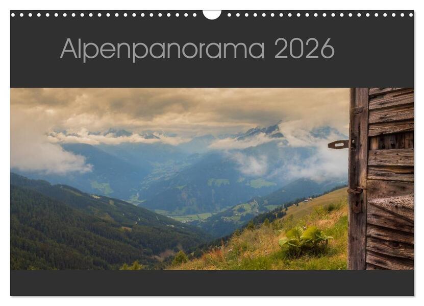 Alpenpanorama 2026 (Wandkalender 2026 DIN A3 quer) CALVENDO Monatskalender
