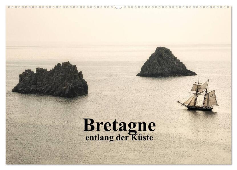 Bretagne entlang der Küste (Wandkalender 2026 DIN A2 quer) CALVENDO Monatskalender