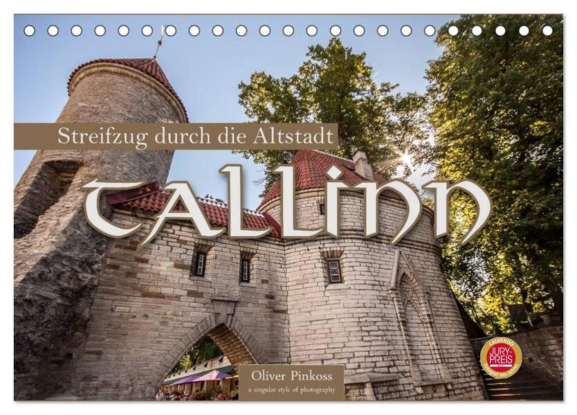 Tallinn - Streifzug durch die Altstadt (Tischkalender 2026 DIN A5 quer) CALVENDO Monatskalender