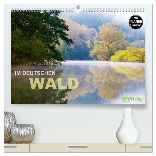 Im Deutschen Wald 2026 - ein Notizkalender (hochwertiger Premium Wandkalender 2026 DIN A2 quer) Kunstdruck in Hochglanz