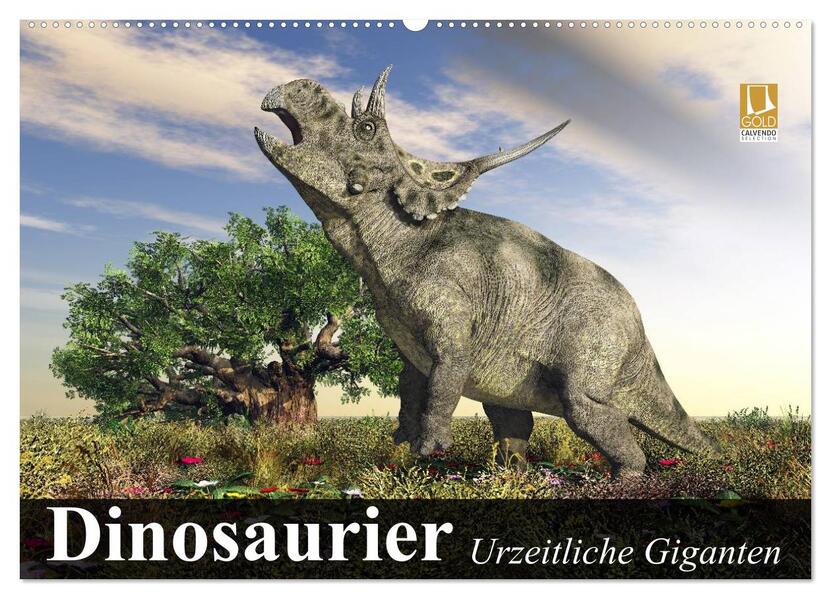 Dinosaurier. Urzeitliche Giganten (Wandkalender 2026 DIN A2 quer) CALVENDO Monatskalender