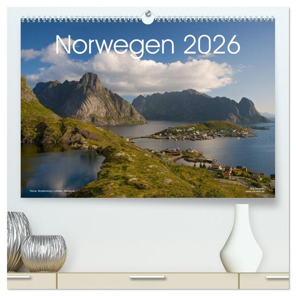 Norwegen (hochwertiger Premium Wandkalender 2026 DIN A2 quer) Kunstdruck in Hochglanz