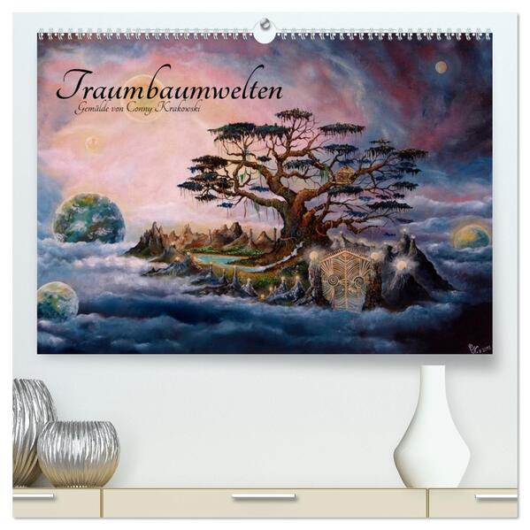 Traumbaumwelten - Gemälde von Conny Krakowski (hochwertiger Premium Wandkalender 2026 DIN A2 quer) Kunstdruck in Hochglanz