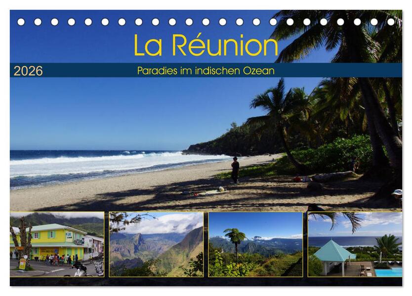 La Réunion - Paradies im indischen Ozean (Tischkalender 2026 DIN A5 quer) CALVENDO Monatskalender