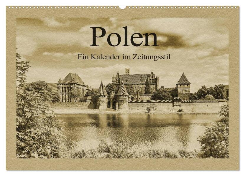 Polen - Ein Kalender im Zeitungsstil (Wandkalender 2026 DIN A2 quer) CALVENDO Monatskalender
