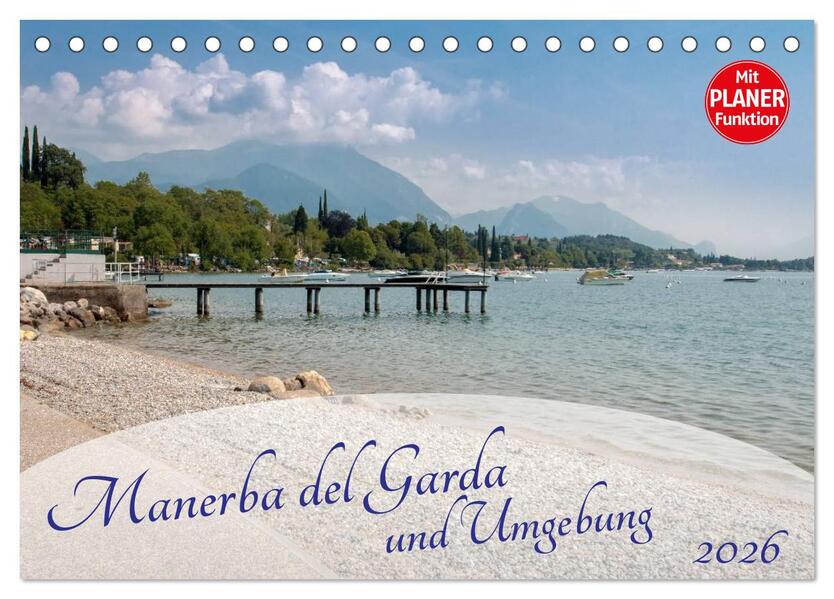 Gardasee - Manerba del Garda (Tischkalender 2026 DIN A5 quer) CALVENDO Monatskalender