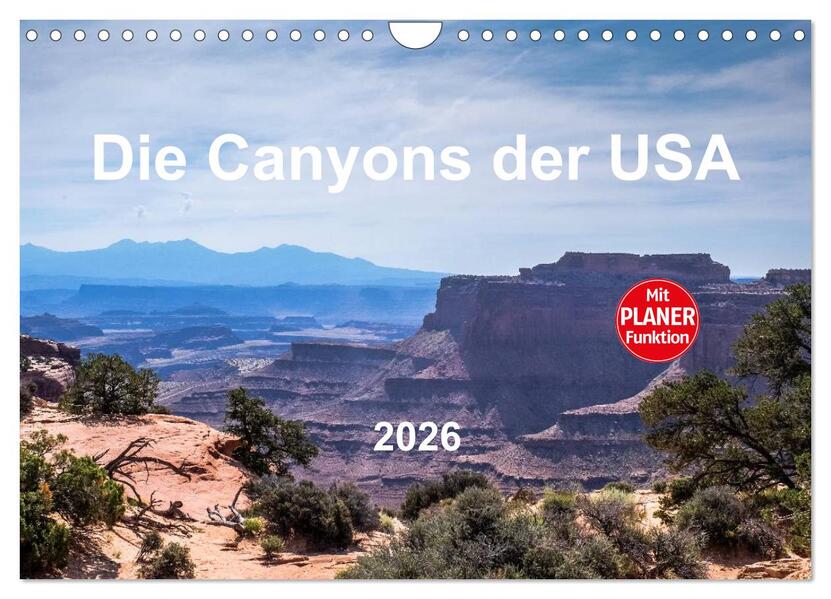 Die Canyons der USA (Wandkalender 2026 DIN A4 quer) CALVENDO Monatskalender