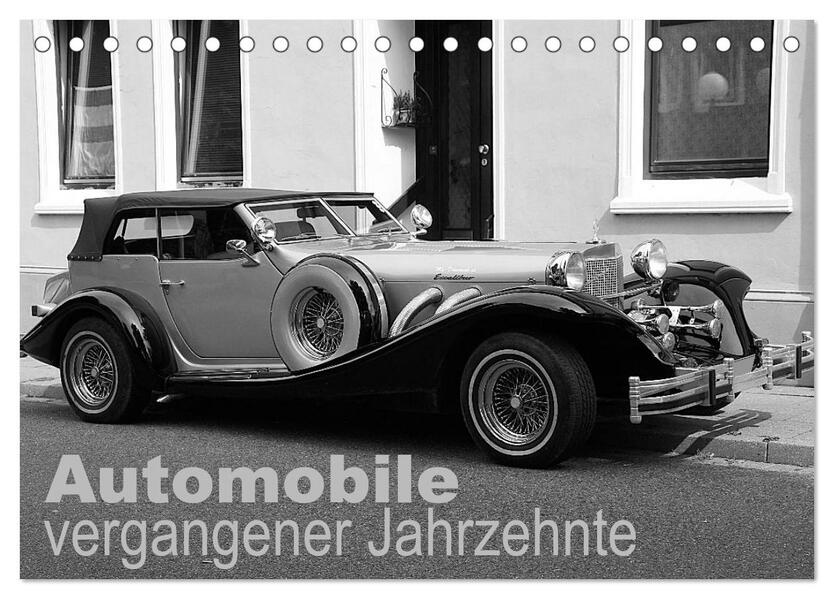 Automobile vergangener Jahrzehnte (Tischkalender 2026 DIN A5 quer) CALVENDO Monatskalender
