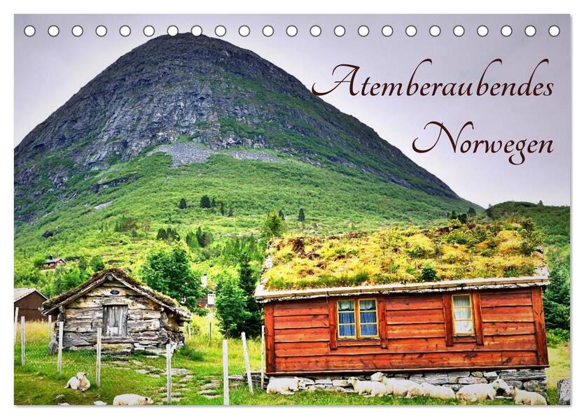 Atemberaubendes Norwegen (Tischkalender 2026 DIN A5 quer) CALVENDO Monatskalender